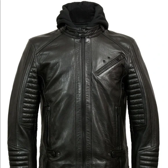 HidePark -Hooded Leather Jacket - Picture 4 of 6